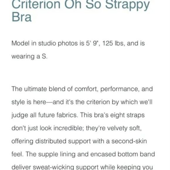 ZYIA Storm Brushed Hendrix Criterion oh So Strappy Bra (NO SIZE) - Picture 7 of 13